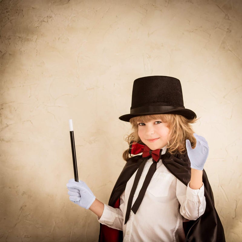 Yiphates قفازات بيضاء 6 أزواج للرجال والنساء لعيد الهالوين قفازات قطنية لملابس التنكر لحفلات الهالوين والموكب - Image 4